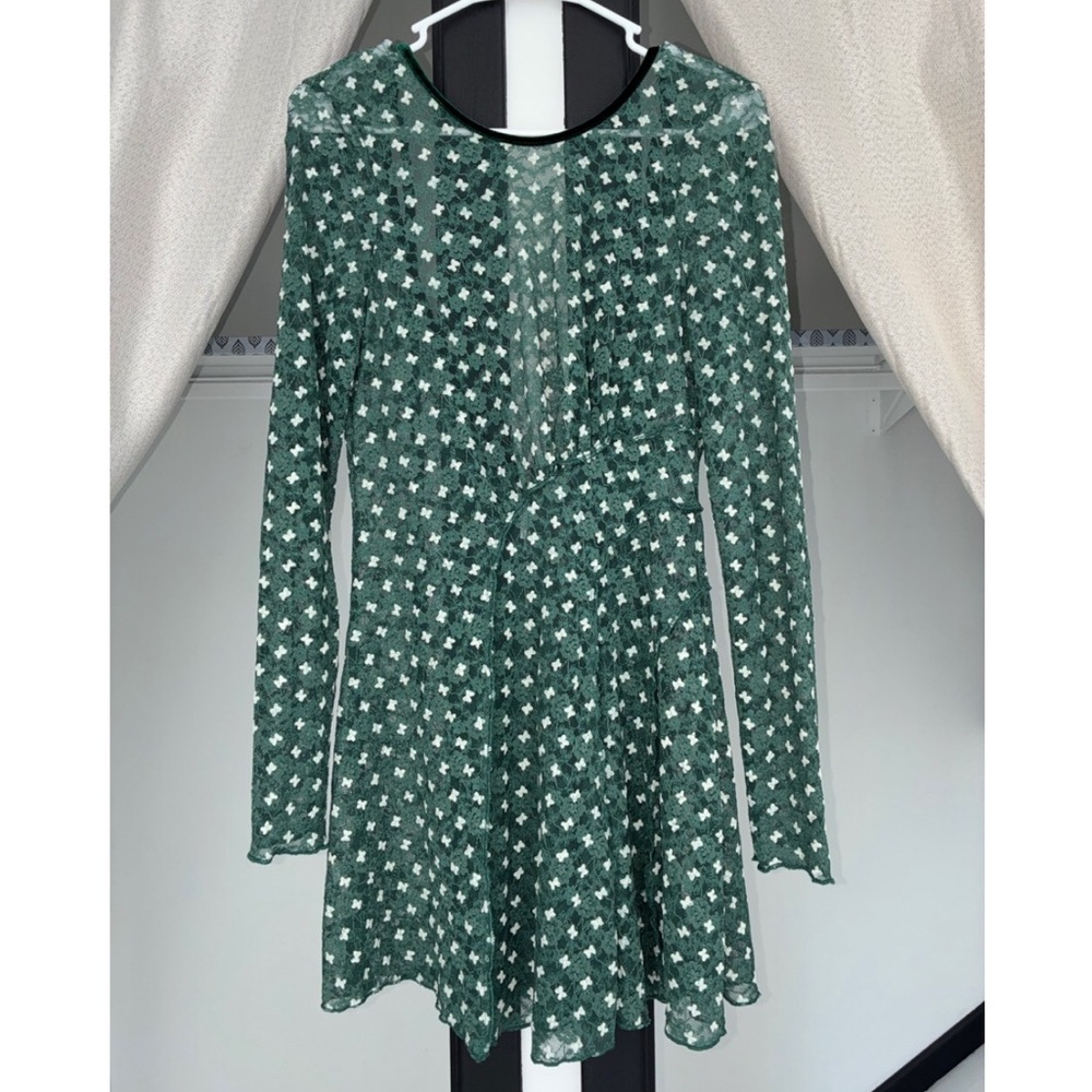 Free People - Sheer Delight Polka Dot Backless Mini Dress - Picture 2 of 8